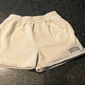 John Galt one size gray 'Boston' Elastic Waist Sweat Shorts